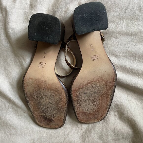 Bottega Veneta leopard strappy heels - Picture 4 of 4